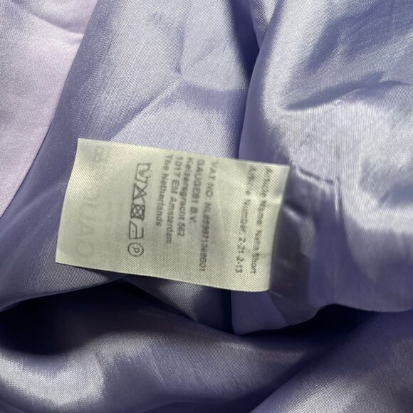 Gauge81 Naha Lilac Silk Draped Long Sleeve Mini Dress XS NWT $470 - Picture 12 of 15